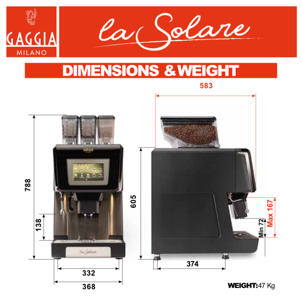 Gaggia LA SOLARE Automatic Coffee Machine